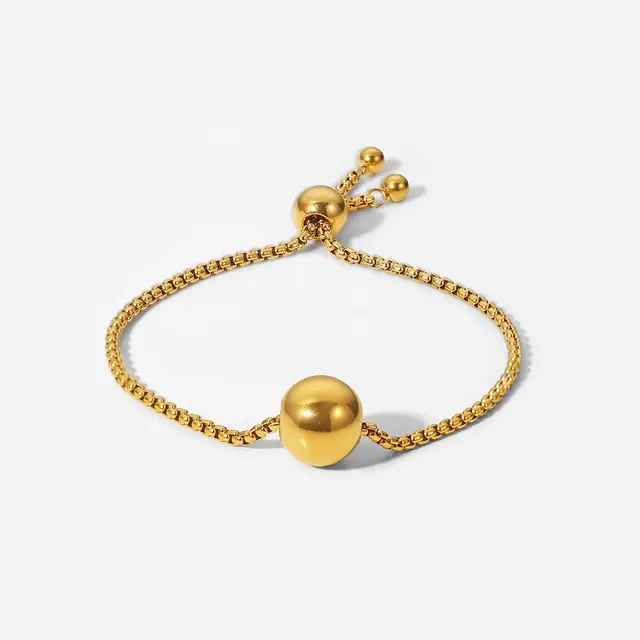 Box Chain Ball Bracelet