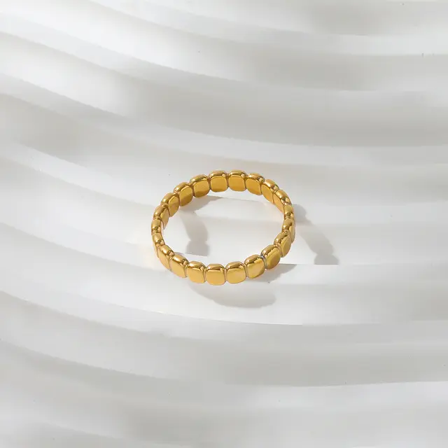 Gold Plated Bead Ring