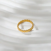 Gold Plated Bead Ring