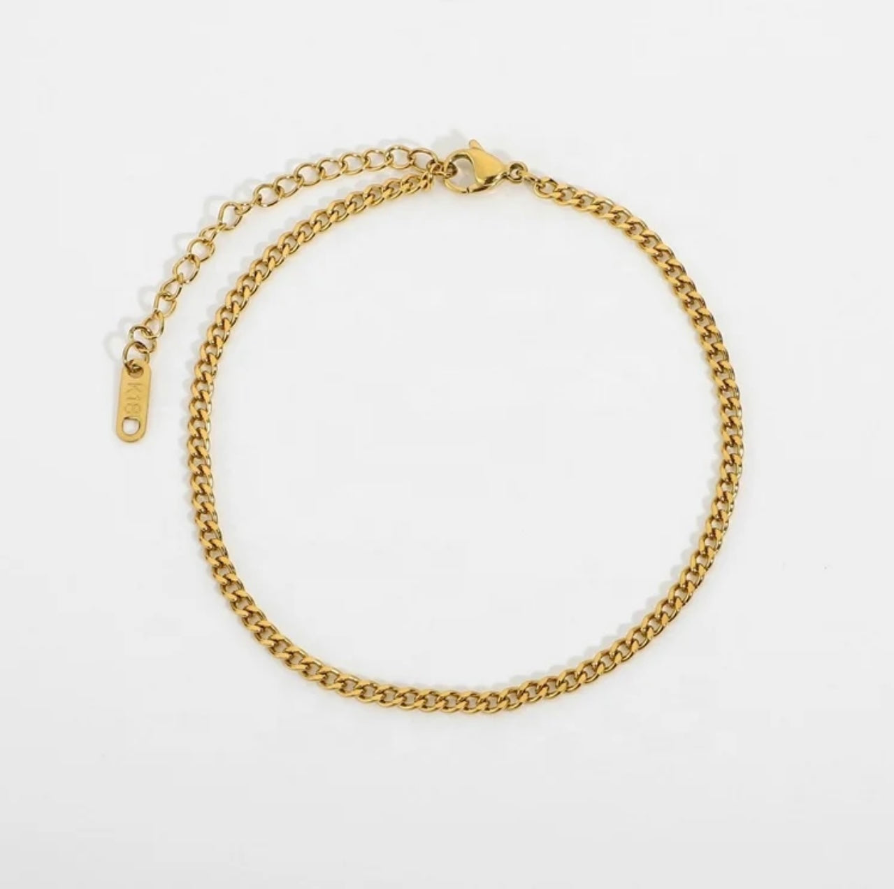 Miami Cuban Gold Anklet