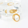 18K Gold Plated Croissant Beard Ring