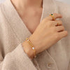 Gold Plate Curb Bracelet