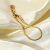 Gold plated Snake Anklet