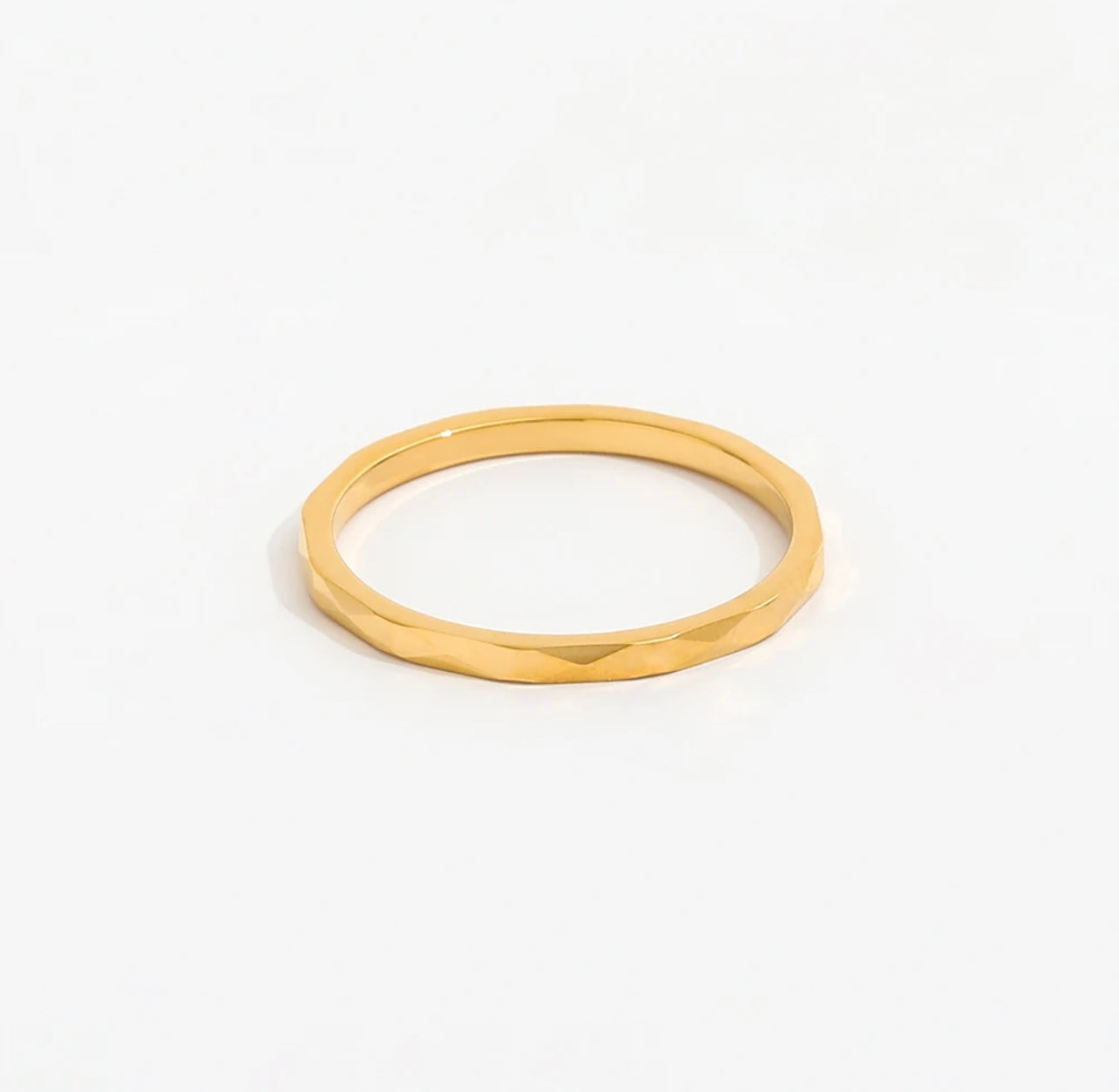 Cubic Cut Minimalist Ring